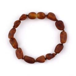 Raw Teenage Oval Beads Cognac Color Bracelet