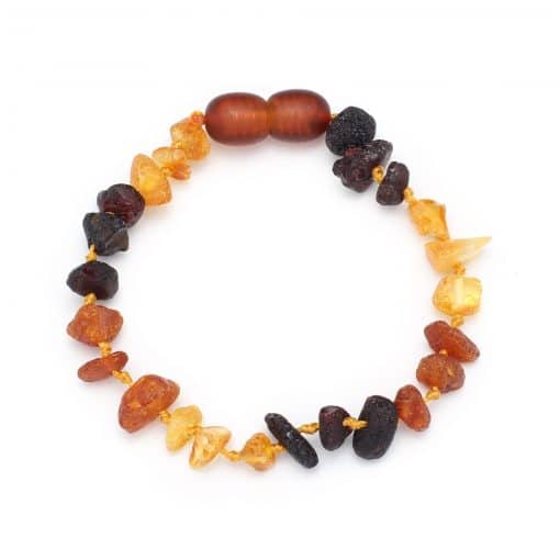 Raw baby chips beads mix 3+3 color bracelet