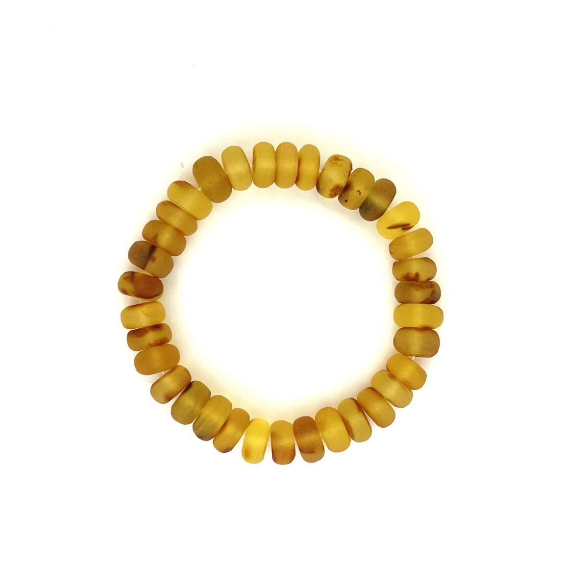 Raw Baroque Amber Beads Honey Bracelet