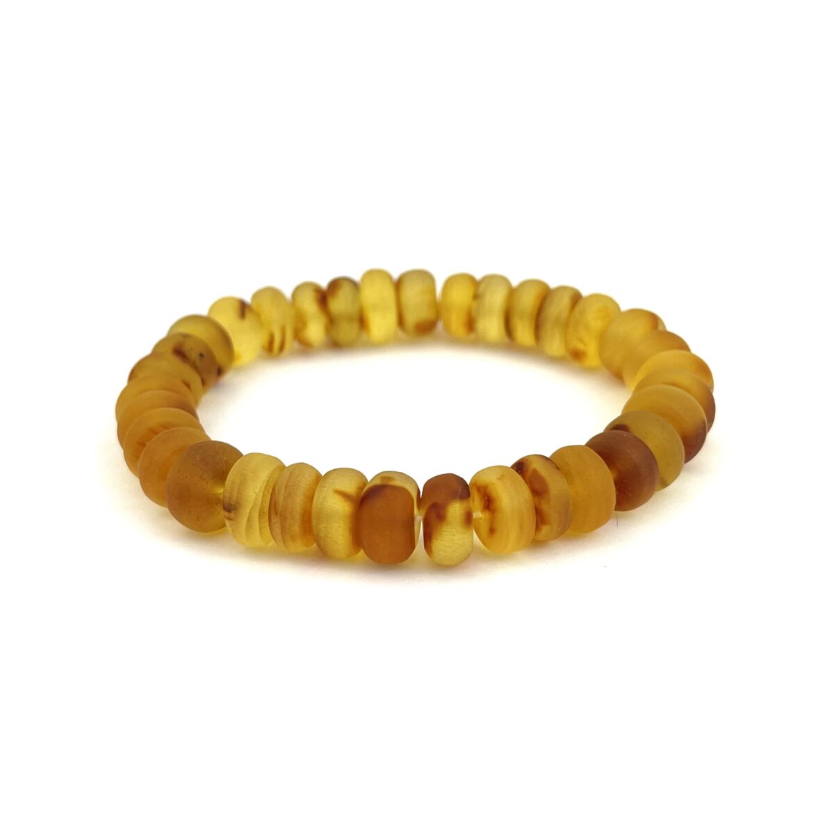 Raw Baroque Amber Beads Honey Bracelet - Image 2